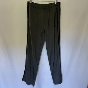 Adidas XL Primegreen Mens Track Pants Elastic Waistband Side Pockets Dark Gray